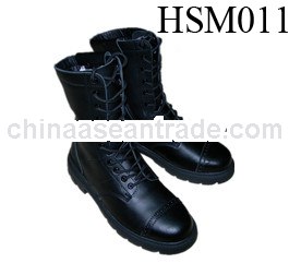 drill rubber sole 2013 best selling knee long urban military boots