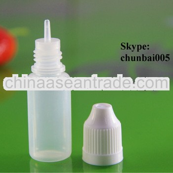 dropper bottle 10ml with childproof with long thin tip