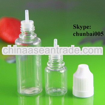 dropper bottle 15ml eliquid with long thin tip with childproof with TUV and SGS certificate