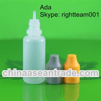 dropper bottle with childproof and tamper safety cap long tip