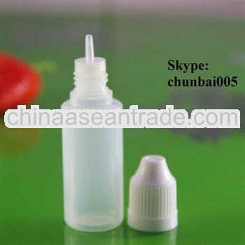 dropper bottles with child safety cap 15ml with long thin tip with SGS and TUV certificate