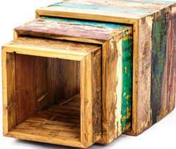 BOXES MADE OF OLD BOAT WOOD BWB11