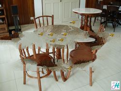 Kopitiam Marble Table set 2ft/2.5ft/3ft/3.5ft/4ft/4.5ft/5ft