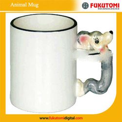 Sublimation animal mugs,sublimation 11oz animal mugs,heat transfer animal mugs,sublimation mug.