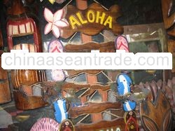 Wood Tiki Slipper sign