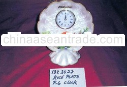 Rose plate f-6 clock