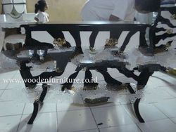 Commode Zebra Animal Print French Style Chest of Drawers Antique Side Board Mahogany Painted Europea