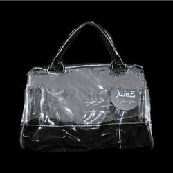 Wholesale Black Transparent PVC Tote Handbags for Women