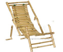 BF-13008 - Outdoor living furniture - Bamboo folding chair recliner