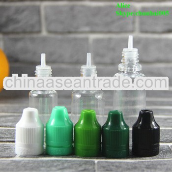 e-liquide cigarette childproof tamper bottle 10ml 15ml 20ml 30ml with long thin tip SGS and TUV