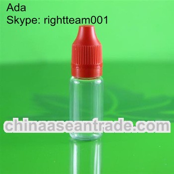 e liquids 10ml bottle with childproof cap long tip