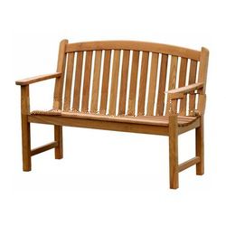 Teak Patio Furniture - Bow Back Bench 120 Cm