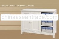 Nicole 3 Drawers 2 Doors Chest