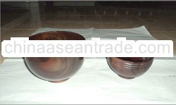 High Quality Mahogany Solid Wooden Bowl