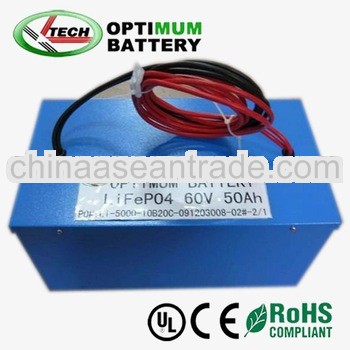 electri car battery 60V 50AH