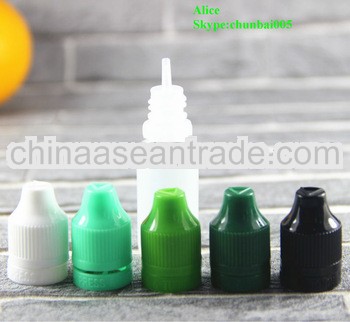 eliquid flavour dropper bottle childproof tamper cap 10ml with long tip TUV/SGS certificate