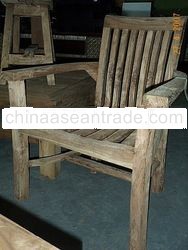 moq old teak garden arm chair