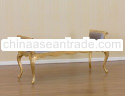 French Reproductions Furniture - Gold Gilt Versailles Long Stool