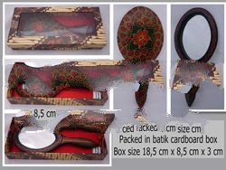 Wooden Batik Mirror