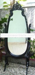 French Carved Cheval Mirror