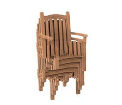 Teak Garden Furniture Stacking River Chair