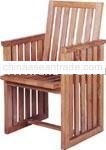 wooden armchair