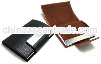 fancy metal name card holder with gift set box for business men