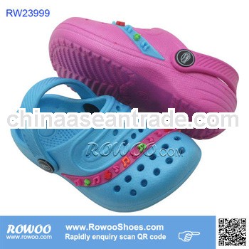 fancy wholesale girls eva clog beach sandals