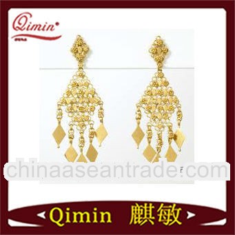 fashion gold jhumka earrings for woman