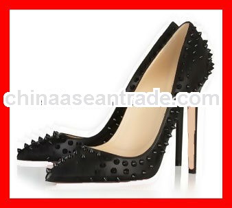 fashion low heel shoe women 2013 high heels with spikes shoes for women