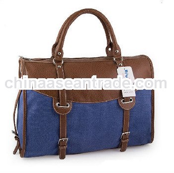 fashion popular canvas leather bag