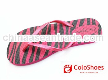 fashion soft PVC strap slipper flip flop for ladies