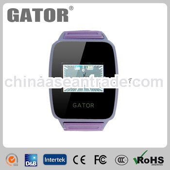 fashion style gps watch tracker with voice announcement for reminder