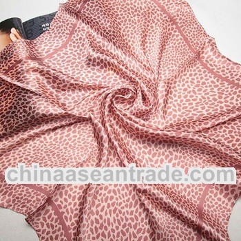 fashion women satin square silk scarves