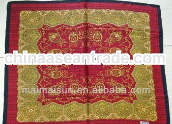 fashion women silk square scarf manufacturer