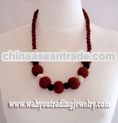 glass beads necklace