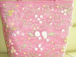 beautiful embroidered handbag