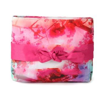 flower printing luxury cosmetic bag organizer