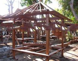 Hexagon Outdoor Wood Gazebo