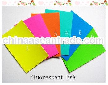 fluorescent or neon rubber eva foam sheet for handcraft