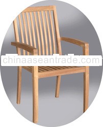 stacking armchair - Teak garden furniture and teak outdoor furniture