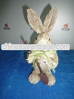 foam sisal rabbit/straw bunny