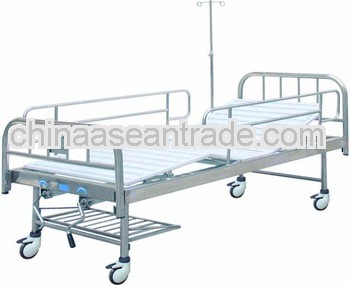 foldable two-function manual bed