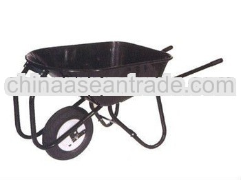 folding galvanized steel garden wheelbarrow wb8600