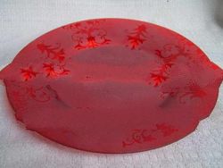 sandblast candle plate