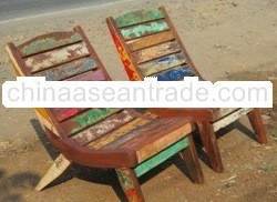 BOAT WOOD LAZY CHAIR