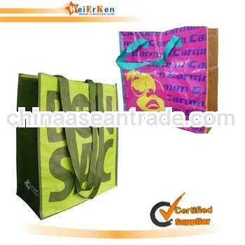 free sample and lamination pp shopping tote bag