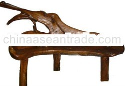 TEAK ROOT GARDEN BENCH