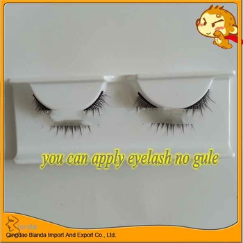 full handmade self-gule series natural strip false eyelash