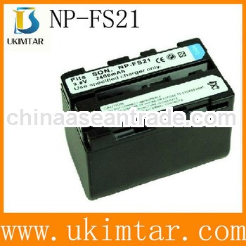 fully decoded 2400mAh NP-FS21/FS22 digital camera battery for sony